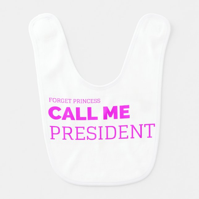 Little Miss President Bib (Front)