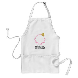 Little Miss Princess Blank Face Adult Apron