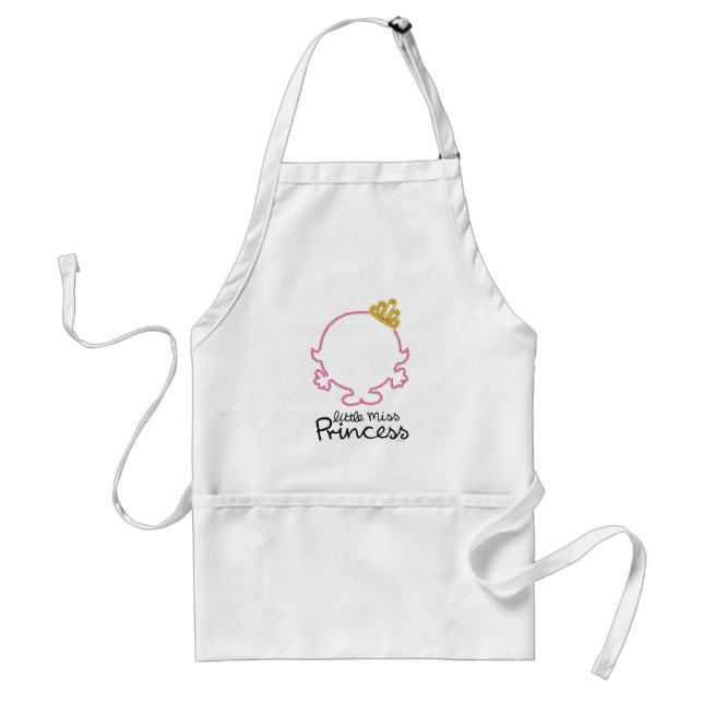 Little Miss Princess | Blank Face Adult Apron (Front)