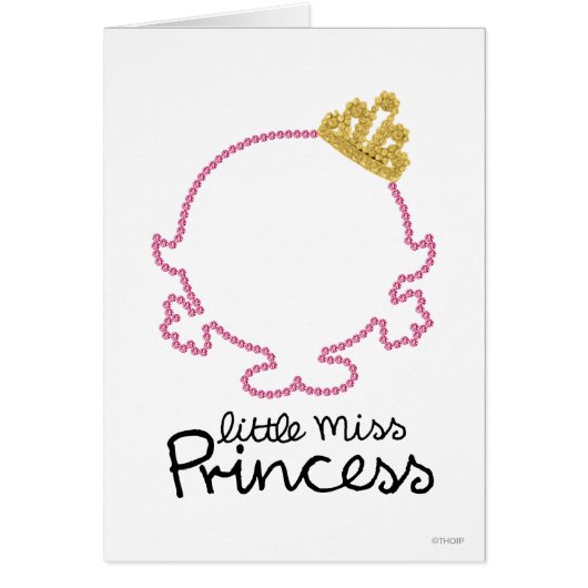 Little Miss Princess | Blank Face Cards (Front)