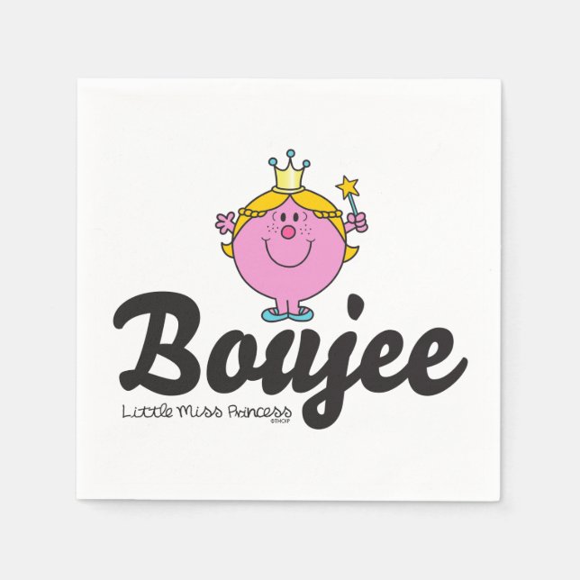 Little Miss Princess Boujee Napkins (Front)