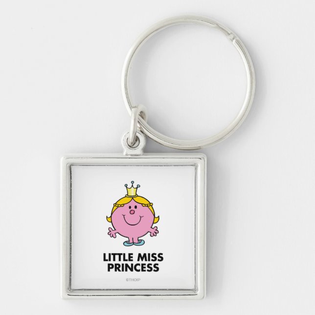Little Miss Princess | Crown Background Keychain (Front)