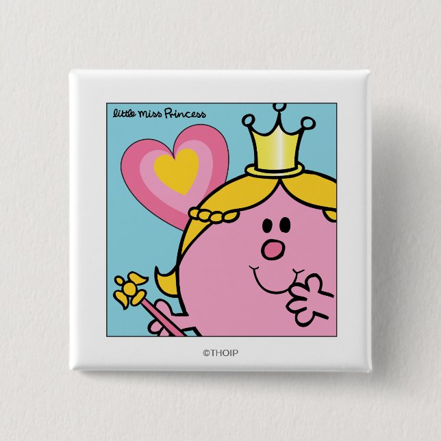Little Miss Princess | Extreme Closeup Pinback Button (Front)