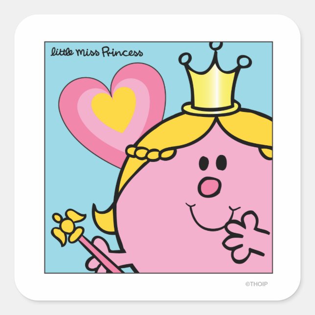 Little Miss Princess | Extreme Closeup Square Sticker (Front)