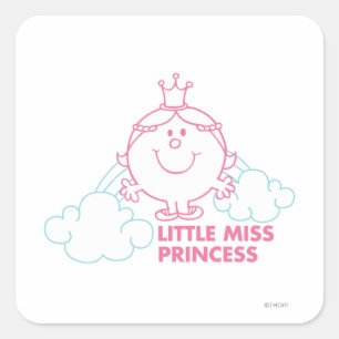 Little Miss Princess   Head In The Clouds Square Sticker