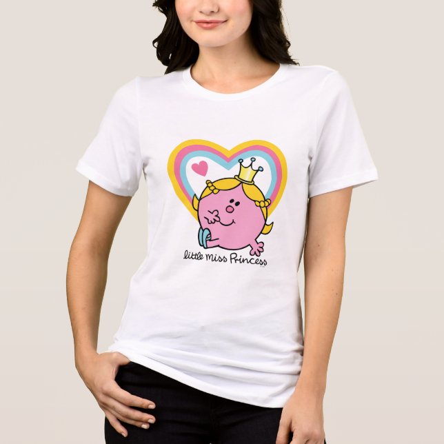 Little Miss Princess | Hearts Tri-Blend Shirt (Front)
