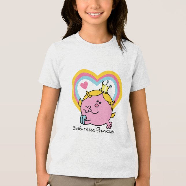 Little Miss Princess | Hearts Tri-Blend Shirt (Front)