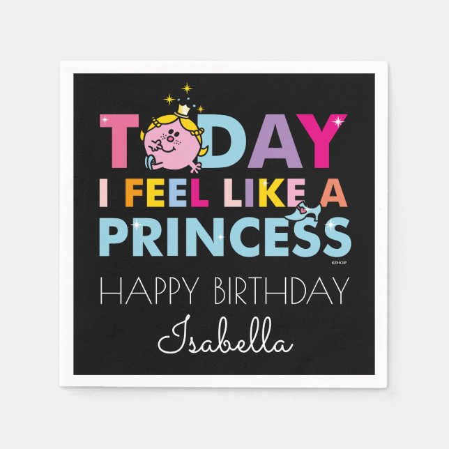 Little Miss Princess | I Feel Like A Princess Paper Napkins (Front)