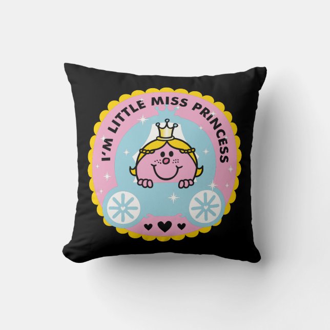 Little Miss Princess | I'm A Princess Throw Pillow (Front)