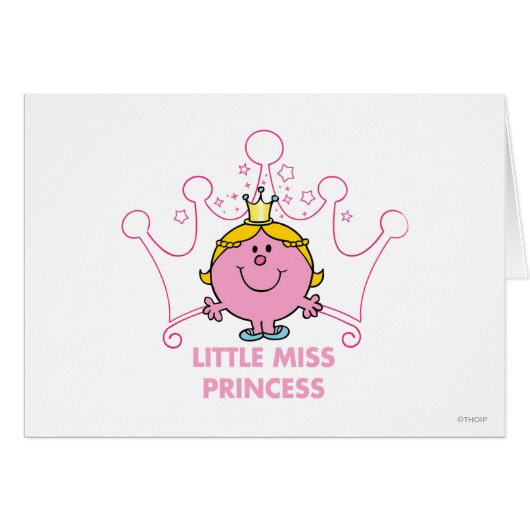 Little Miss Princess | Pink Five Pointed Crown (Front Horizontal)