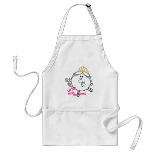 Little Miss Princess Pink Lettering Adult Apron