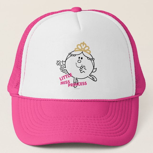 Little Miss Princess | Pink Lettering Trucker Hat (Front)