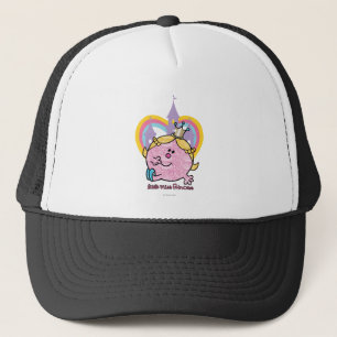 Little Miss Princess Posing With Castle & Heart Trucker Hat
