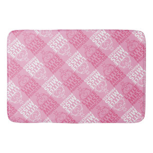 Little Miss Princess Pretty In Pink Pattern Bathroom Mat
