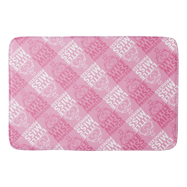 Little Miss Princess | Pretty In Pink Pattern Bathroom Mat (Front)