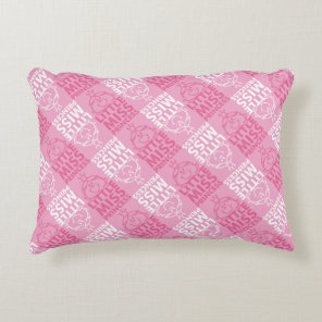 Little Miss Princess | Pretty In Pink Pattern Decorative Pillow