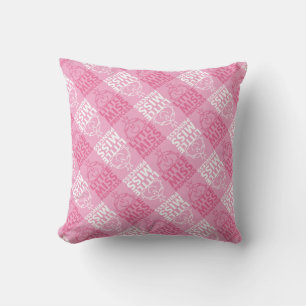 Little Miss Princess   Pretty In Pink Pattern Throw Pillow