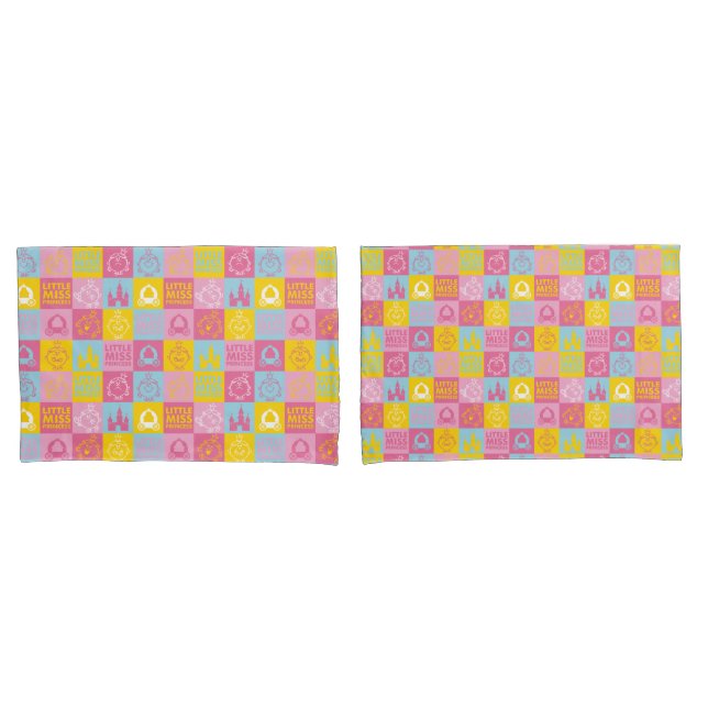 Little Miss Princess | Pretty Pastel Pattern Pillowcase (Front-Set)