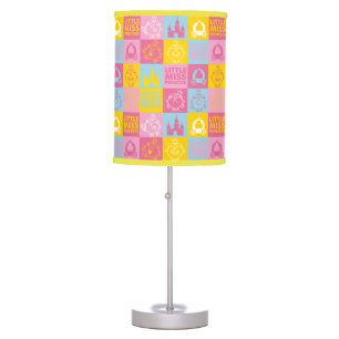 Little Miss Princess   Pretty Pastel Pattern Table Lamp