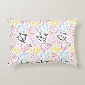 Little Miss Princess | Pretty Pastels Pattern Accent Pillow