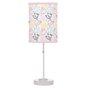 Little Miss Princess   Pretty Pastels Pattern Table Lamp