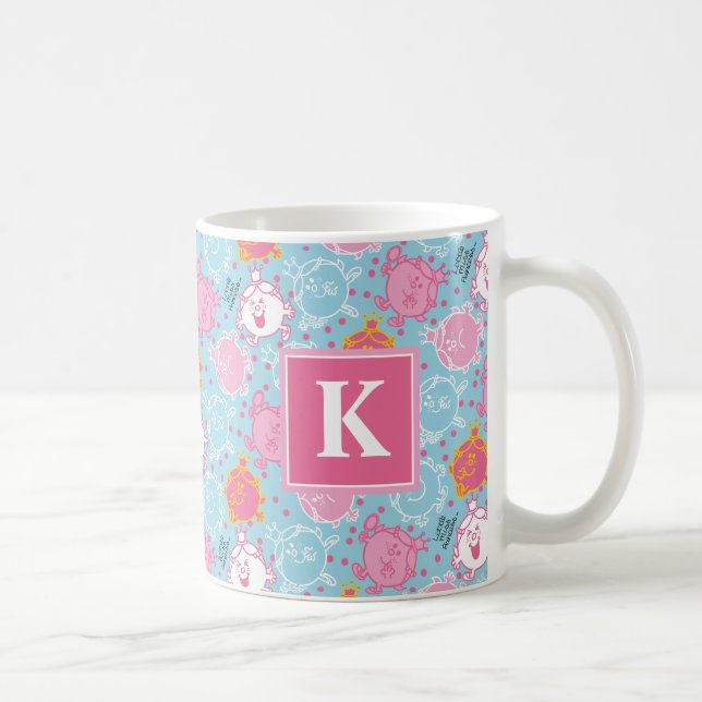 Little Miss Princess | Pretty Pink & Blue Pattern Coffee Mug (Right)