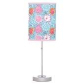 Little Miss Princess | Pretty Pink & Blue Pattern Table Lamp (Front)