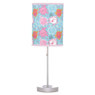 Little Miss Princess   Pretty Pink & Blue Pattern Table Lamp