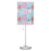 Little Miss Princess | Pretty Pink & Blue Pattern Table Lamp (Right)