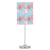 Little Miss Princess | Pretty Pink & Blue Pattern Table Lamp (Back)