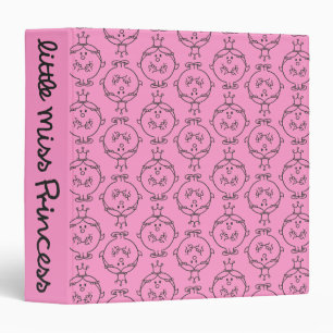 Little Miss Princess Purple Background Binder