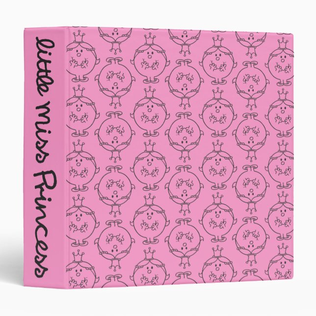 Little Miss Princess | Purple Background Binder (Front/Spine)