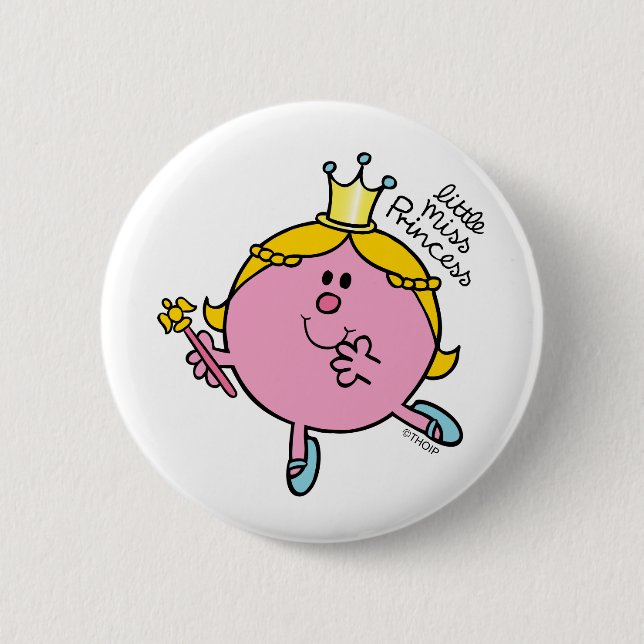Little Miss Princess | Royal Scepter Button (Front)