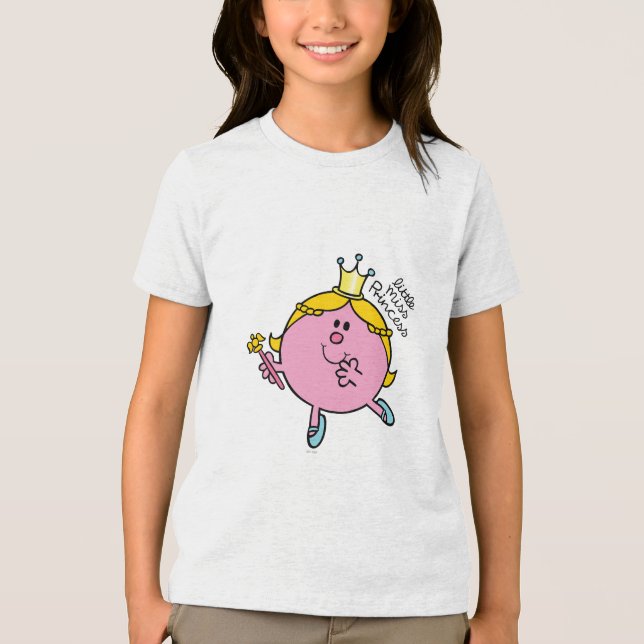 Little Miss Princess | Royal Scepter Tri-Blend Shirt (Front)