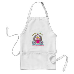 Little Miss Princess Sparkling Carriage Adult Apron