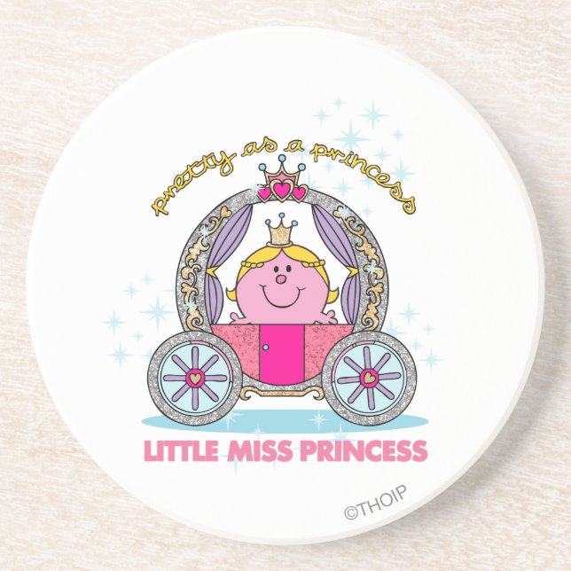 Little Miss Princess | Sparkling Carriage Drink Coaster (Front)
