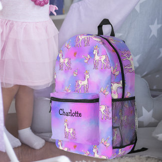 Little Miss Princess Unicorn Pastel Rainbows 
