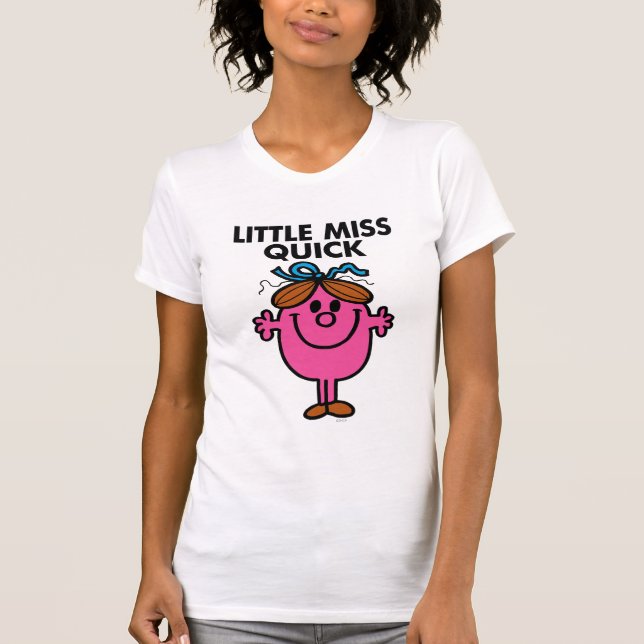 Little Miss Quick | Black Lettering Baby T-Shirt (Front)