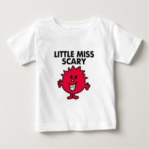 Little Miss Scary Black Lettering Baby T-Shirt