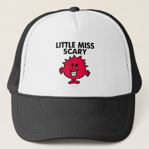 Little Miss Scary   Black Lettering Trucker Hat