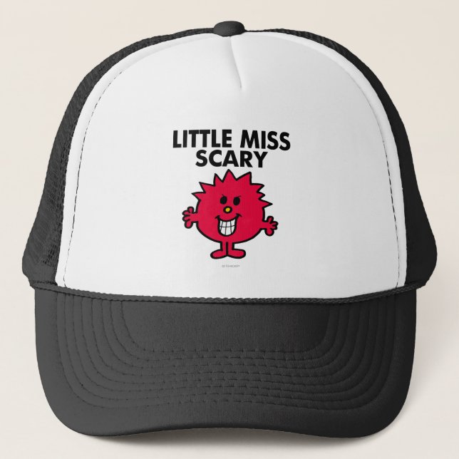 Little Miss Scary | Black Lettering Trucker Hat (Front)