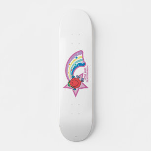 Little Miss Scatterbrain Rainbow & Stars Skateboard Deck