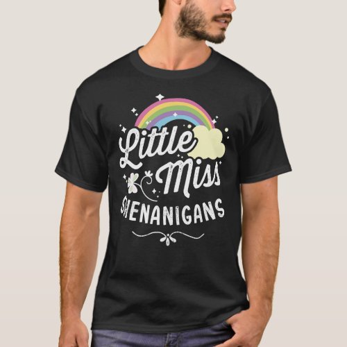Little miss shenanigans for girls and women St Pat T_Shirt