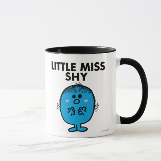 Little Miss Shy | Black Lettering Mug | Zazzle