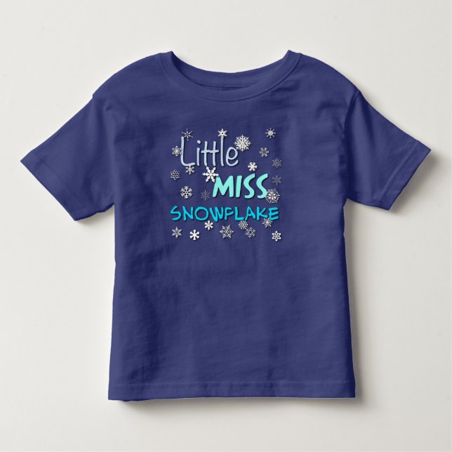 Little Miss Snowflake Toddler T-Shirt (Front)