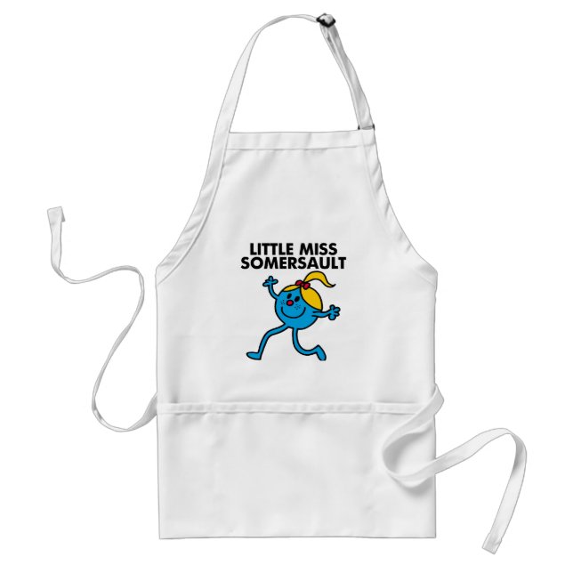 Little Miss Somersault Walking Tall Adult Apron (Front)
