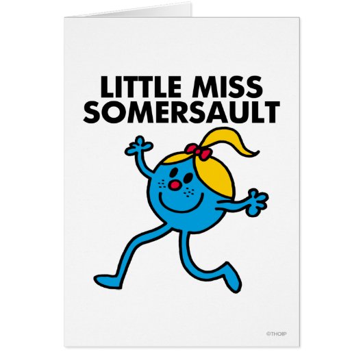 Little Miss Somersault Walking Tall Cards (Front)