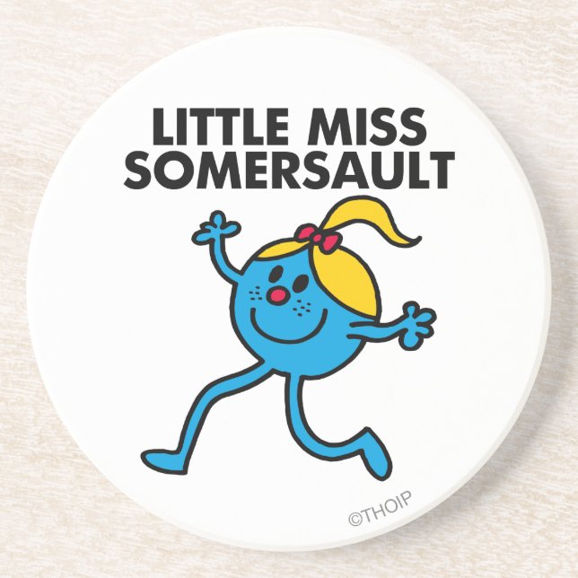 Little Miss Somersault Walking Tall Coaster (Front)