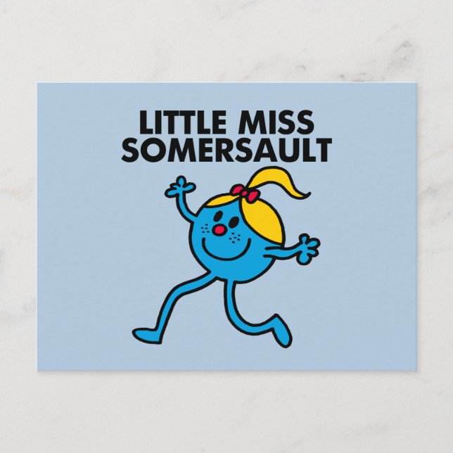 Little Miss Somersault Walking Tall Postcard (Front)