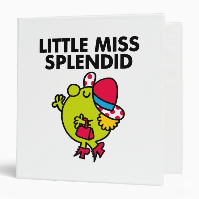 Little Miss Splendid | Black Lettering 3 Ring Binder (Front/Inside)